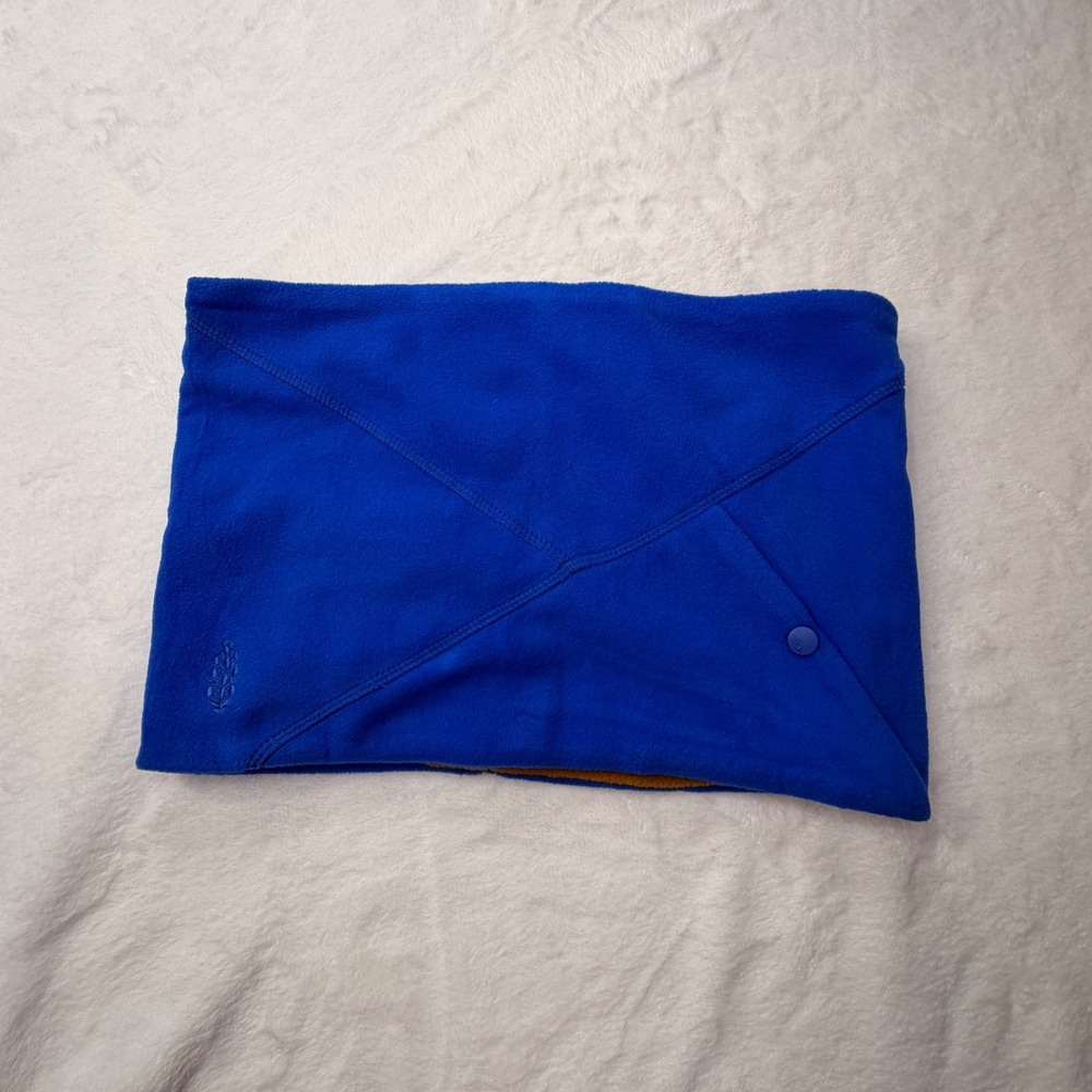 Free People Movement Neck Warmer Fleece Gaiter Blue Womens OS